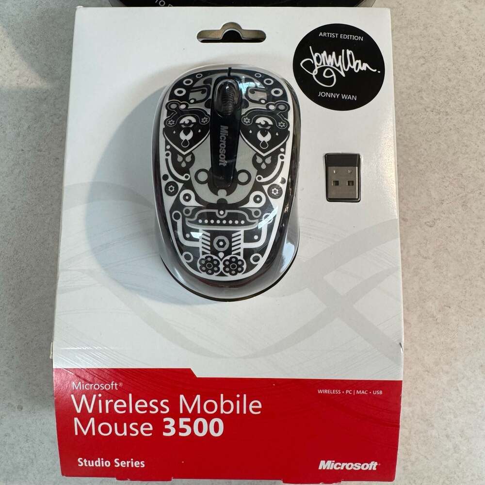 Microsoft Wireless Mobile Mouse 3500 Studio Series Jonny Wan Artist Edition